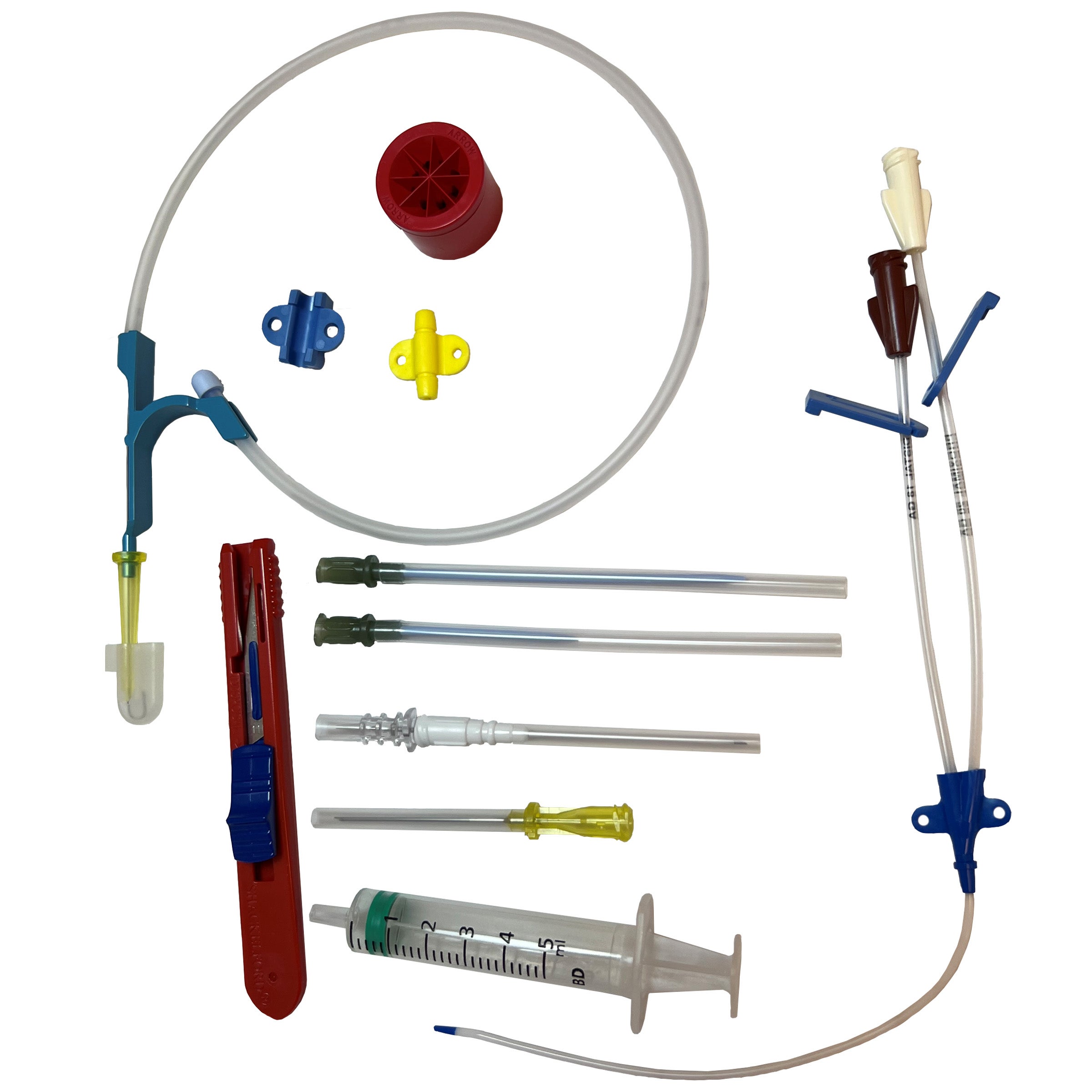 Produktbild - VF000146719 - CVK-set 2-lumen med avstängningsbricka för barn 5Fr 130mm