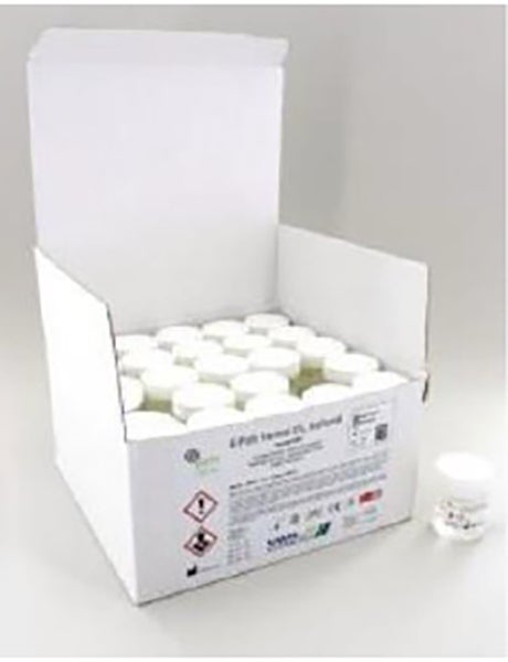 Produktbild - 65170 - Burk 60ml med skruvlock förfylld med 40ml buffrad 4% formaldehyd