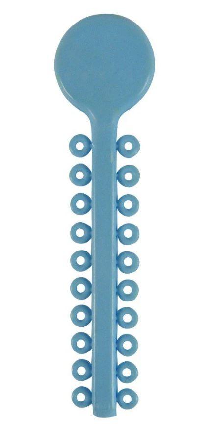 Produktbild - VF000140557 - Elastiska ligaturer intraoral ljusblå 0.012"