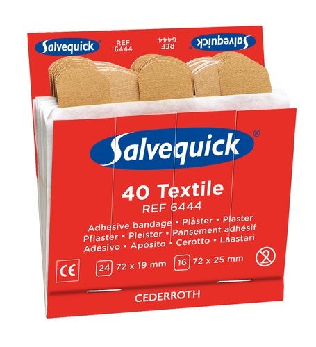 Produktbild - 42409 - Plåsterrefill textil till första hjälpen-tavla 6x40-pack