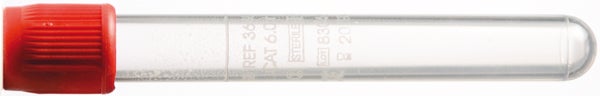 Produktbild - 61092 - Vakuumrör för serumanalys med koagulationsaktivator plast röd 6ml