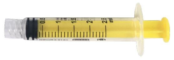 Produktbild - VF000177654 - Spruta NRFit med luer-lock graderad 2,5ml Godkänner 2,5ml Fos