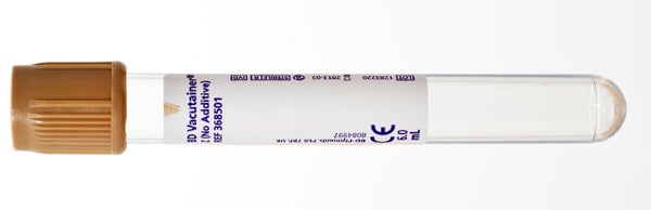 Produktbild - 61120 - Vakuumrör för urin plast beige 6ml 13x100mm