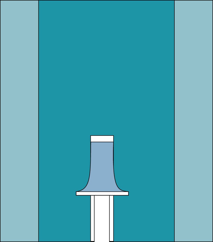 Produktbild - VF000183984 - Operationslakan viskos med häftkant och genitalduk med slits 20x100cm 200x260cm