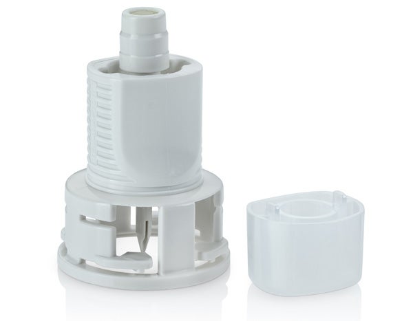 Produktbild - 61904 - Blandningskonnektor slutet för injektion och infusion för flaska med hals 28mm