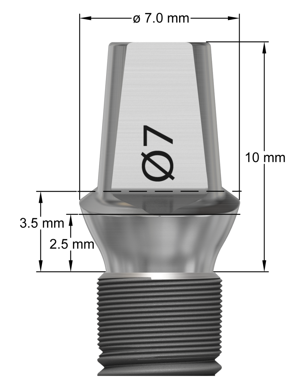 Produktbild - VF000178343 - Cementretinerande distans EV 7,0x2,5mm strl XL