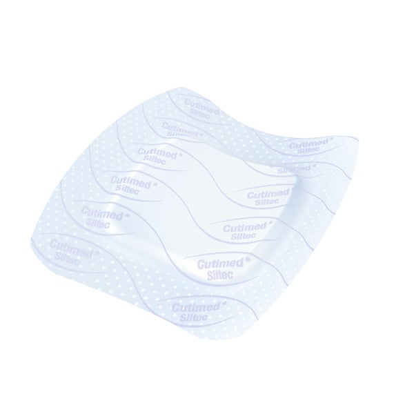 Produktbild - 61661 - Polyuretanförband högabsorberande med silikonbeläggning och häftkant 12,5x12,5cm