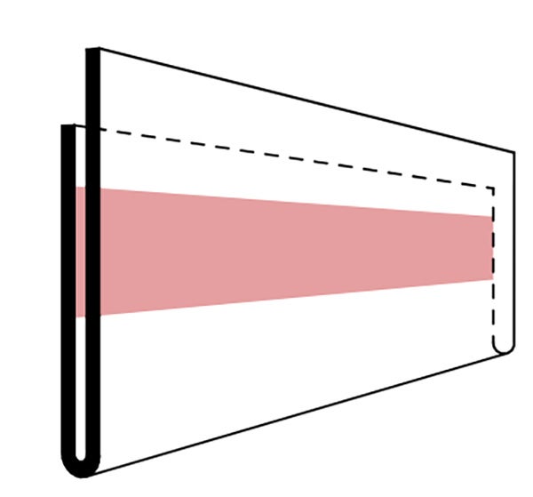 Produktbild - 62853 - Etikettlist självhäftande plast 27mmx1m