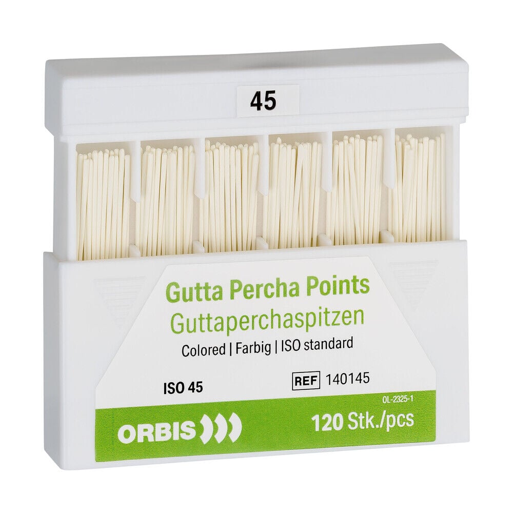 Produktbild - VF000185011 - Guttaperkaspets centralpoint nr 45 120-pack