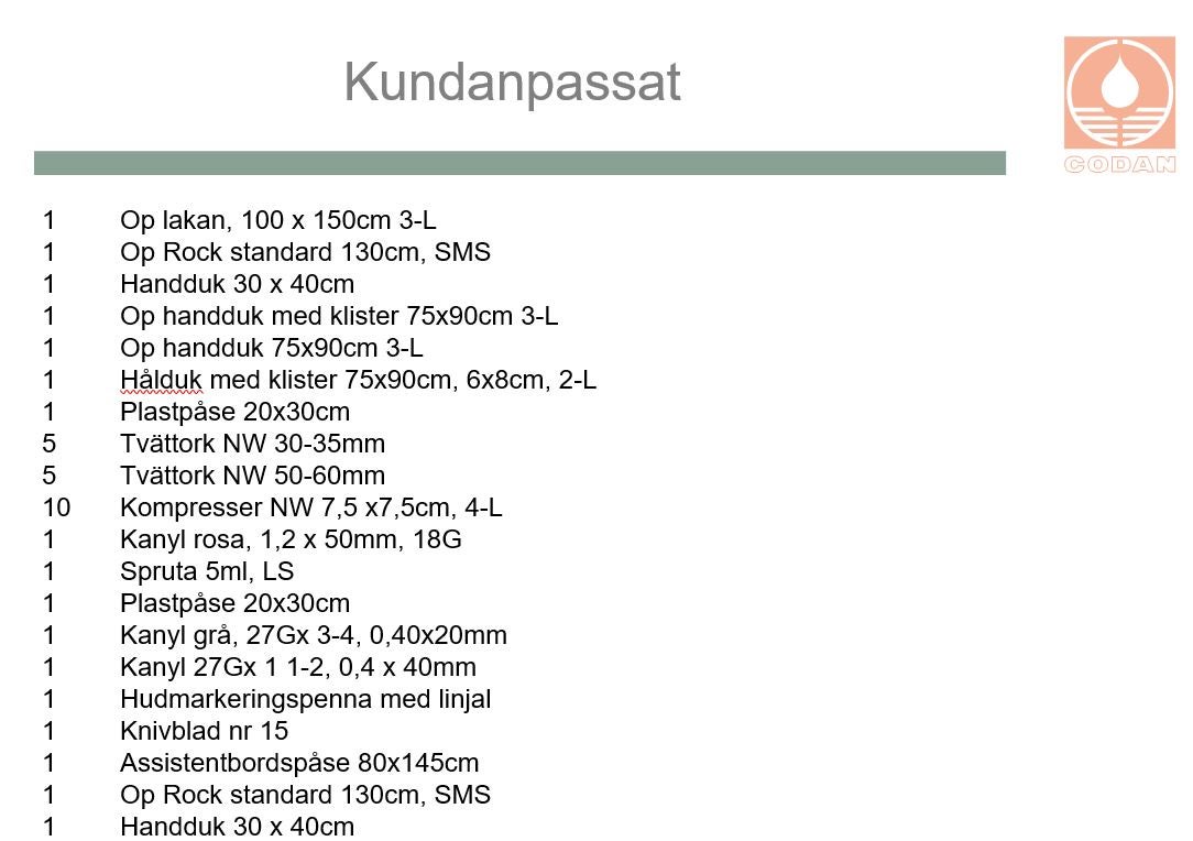 Produktbild - VF000115490 - POLOP SETKUNDANPASSAT F ESKILSTUNA