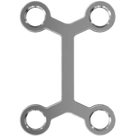 Produktbild - VF000121473 - MATRIX I PLATE W/CENT-SPACE 7 2+2HO T0.5