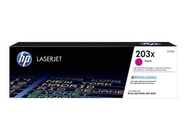 Produktbild - 64527 - Toner till HP 203X skrivare 2500 sidor M254 M280 M281 magenta