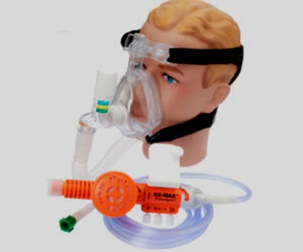 Produktbild - 55406 - CPAP-set 1-ports med mask vuxen strl L 5-pack