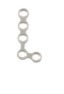 Produktbild - VF7009510 - Platta L-formad mellanansikte 3x2 hål midja 2mm tjocklek 0,8mm