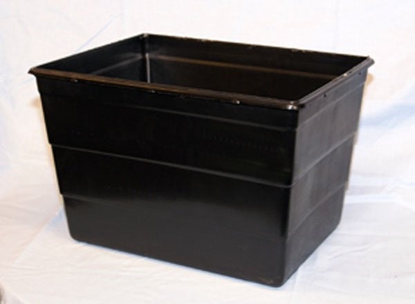 Produktbild - 40681 - Uppsamlingsbox för smittförande avfall utan lock svart 25L 40x30x26cm