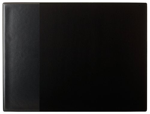 Produktbild - 55476 - Skrivbordsunderlägg plast med klaff svart 53x40cm