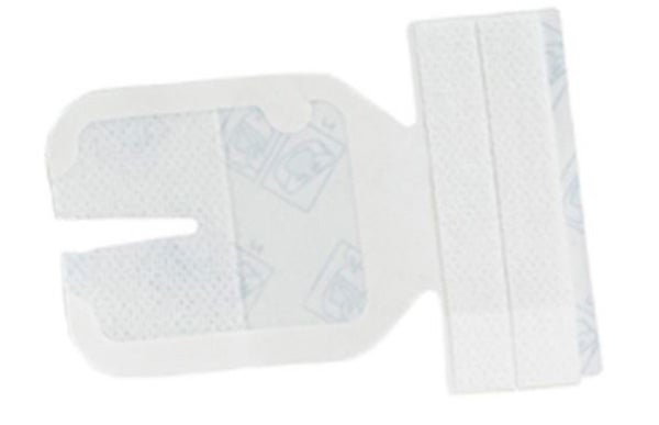 Produktbild - 65172 - Infartsfixering plastfilm med slits och sårdyna till PVK 7x9cm