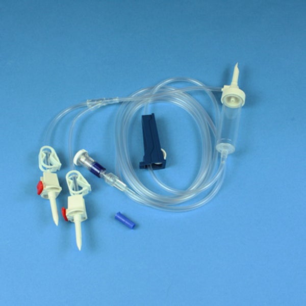 Produktbild - 62146 - Infusionsaggregat för blandning för 2 flaskor med sluten han-luer-lock