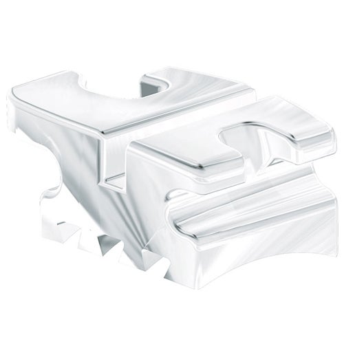 Produktbild - VF000139293 - Bracket estetiskt  för över- och underkäke 5x5 med krokar på 3:or 4:or och 5:or Roth 0.022"