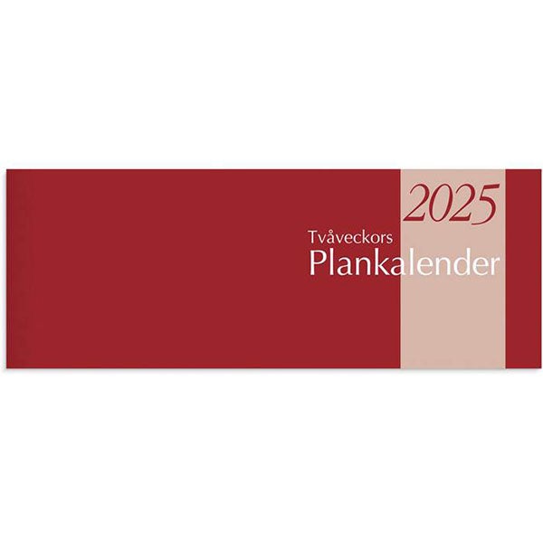 Produktbild - 64896 - Bordsalmanacka 2 veckor/uppslag 2025 häftad 255x95mm