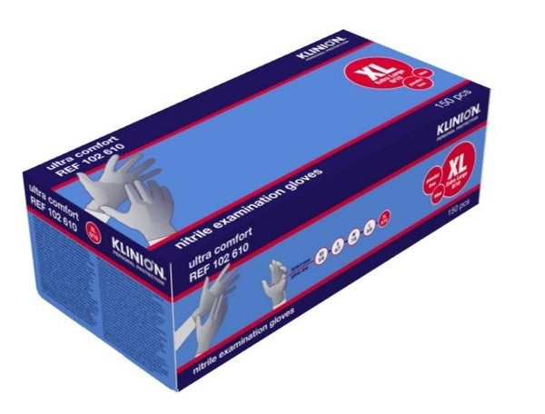 Produktbild - 63810 - Undersökningshandske nitril blå strl XL