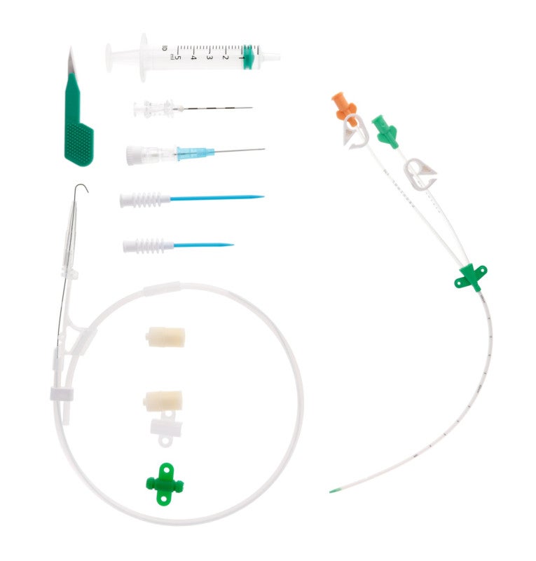 Produktbild - VF000146750 - CVK-set 2-lumen med avstängningsbricka för barn 5Fr 125mm