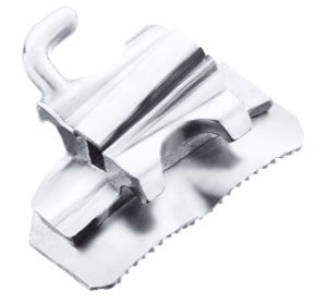 Produktbild - VF000141532 - Buckaltub rostfritt stål för vänster molar i underkäken med krok torque -30° distal offset 2° 0.022" 10-pack