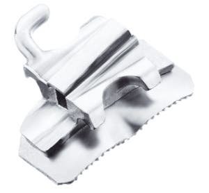 Produktbild - VF000141532 - Buckaltub rostfritt stål för vänster molar i underkäken med krok torque -30° distal offset 2° 0.022" 10-pack