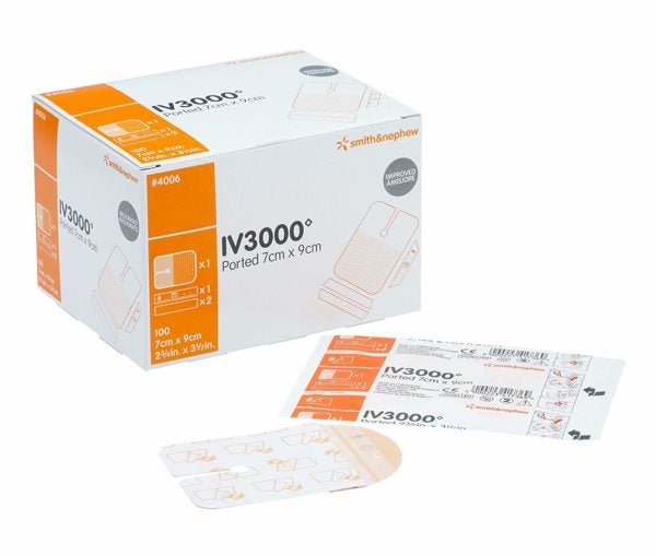 Produktbild - 58284 - Infartsfixering plastfilm med slits till CVK 7x9cm