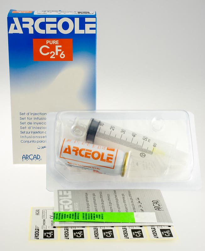 Produktbild - VF7007425 - Gas enpatients gastamponad C2F6 enkeldos singeldos