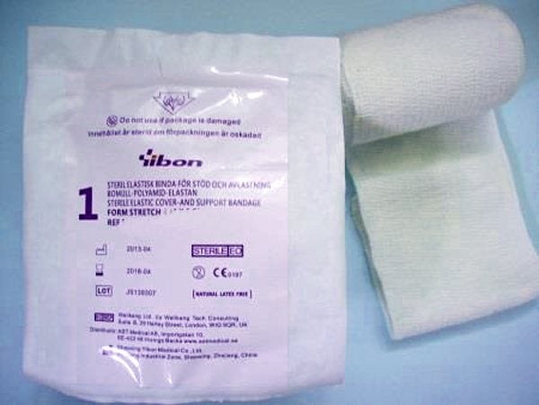 Produktbild - 50518 - Stödbinda bomull och syntet steril 10cmx4m