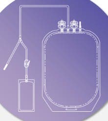 Produktbild - VF000183552 - Trombocytförvaringspåse utan filter 1800ml för trombocytkoncentrat volymer 285-405ml