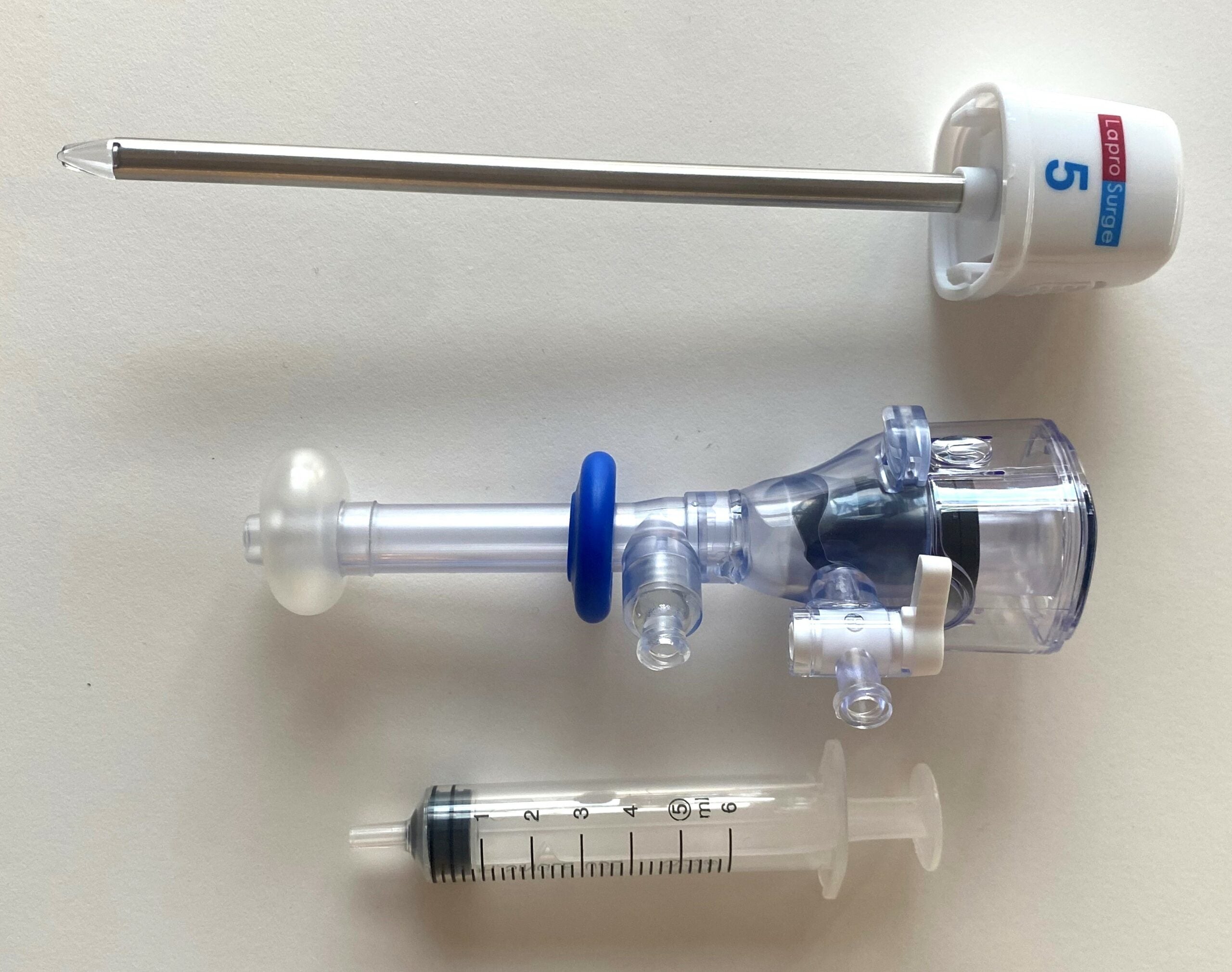 Produktbild - VF000162747 - 1 X OPTISK 5MM X 70MM BLADELESS BALLOON TROAKAR /PORT - MED FIXERING OCH SPRUTA 5ST