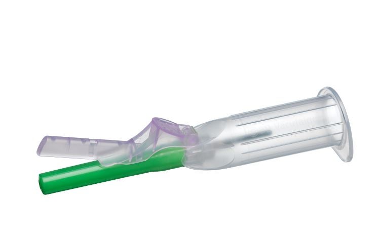 Produktbild 2 - 61260 - Säkerhetskanyl för vakuumrör med förmonterad hållare 0,8x25mm