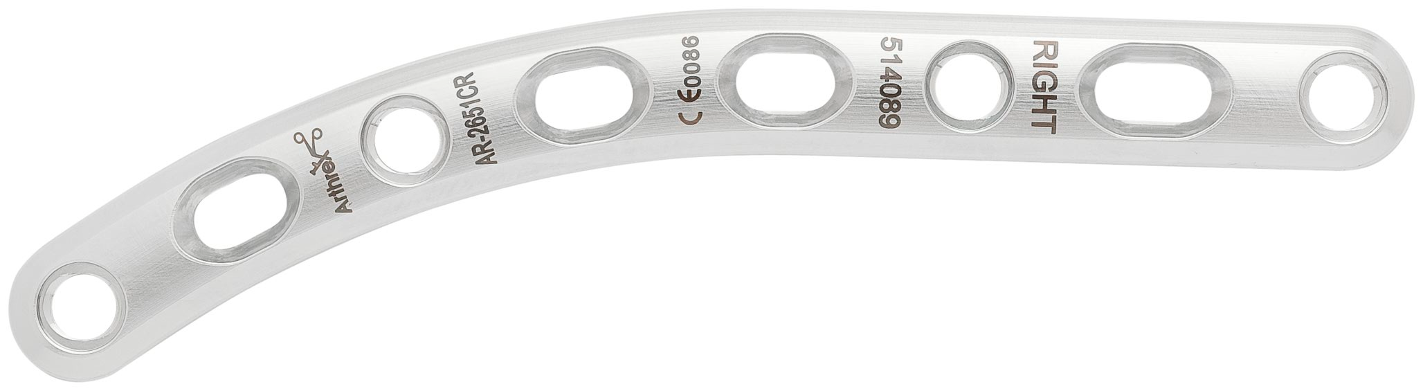 Produktbild - VF000190109 - Clavikel - Medial/diafysär fraktur Medial/diafysär platta, Längd 70-125mm