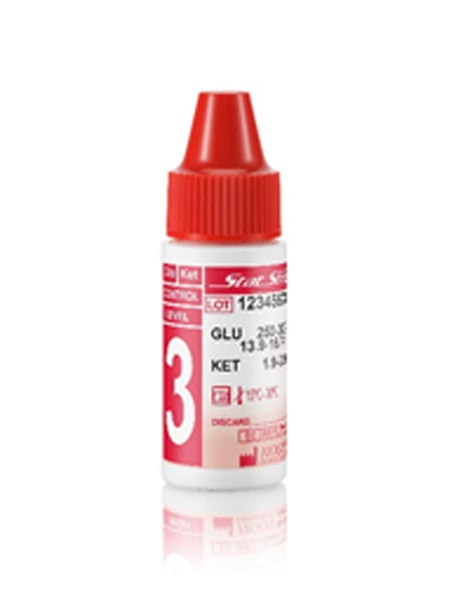 Produktbild - 60227 - Snabbtest kontroll av ketoner nr 3 4ml