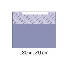 Produktbild - VF000184541 - Operationslakan polypropylen med häftkant 180x180cm