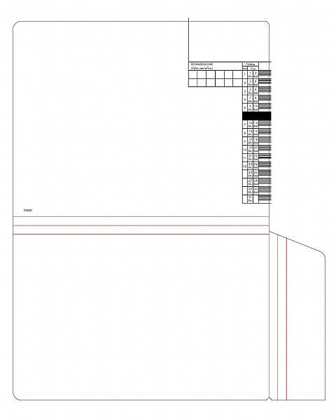 Produktbild - 54086 - Journalomslagsmapp månad 06 med tryck 315x235mm