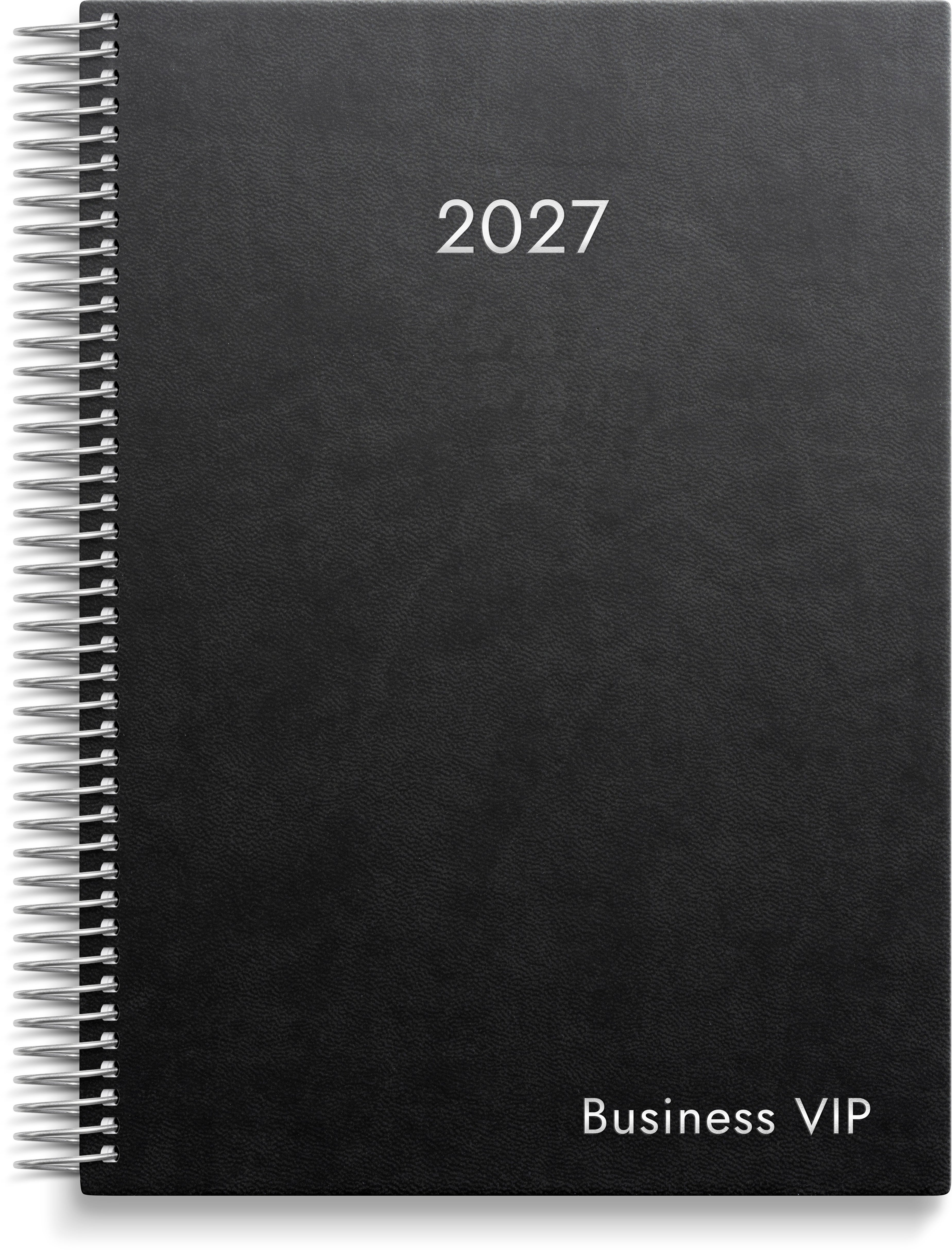 Produktbild - VF7009430 - Almanacka veckokalender 2027 1 vecka/uppslag timindelad kl 8-18 konstläder 148x210mm