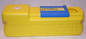 Produktbild - 85223 - Burk för stickande och skärande avfall ADR-godkänd 26,0L 66,0x19,0x23,0cm