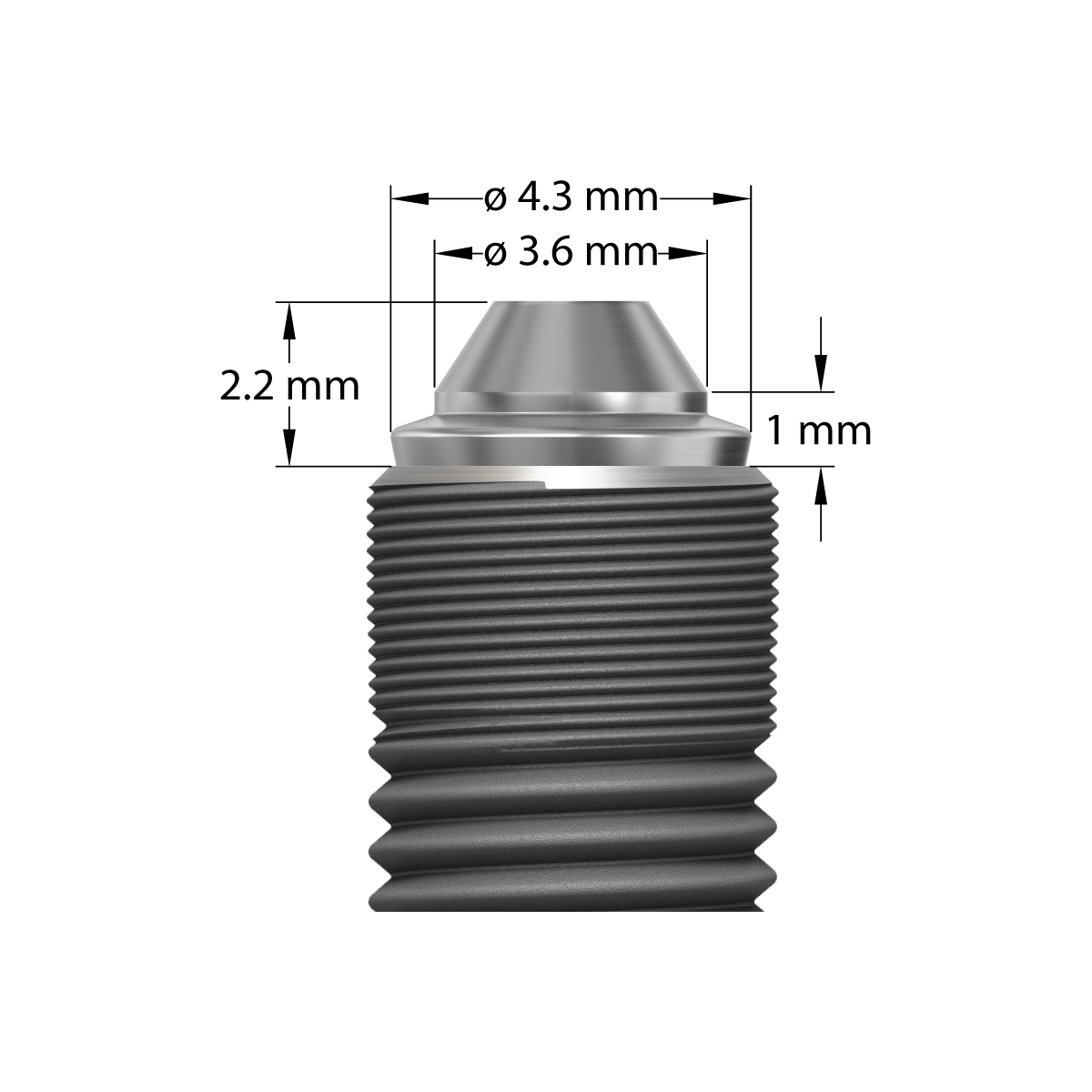 Produktbild - VF000178361 - Skruvretinerad uni-distans EV 5,4-1mm