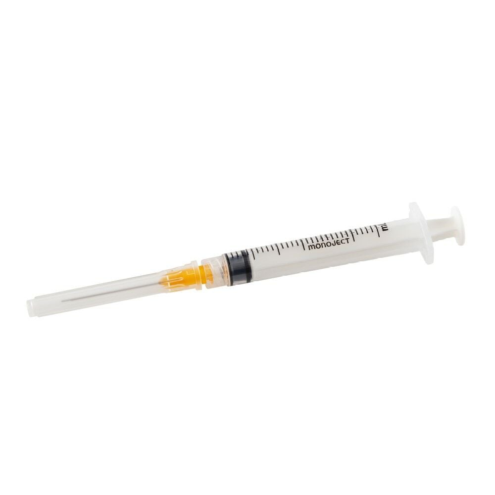 Produktbild - VF000174852 - Endodontispruta Allt-i-ett orange 23G 0,6x32mm 3ml 100-pack