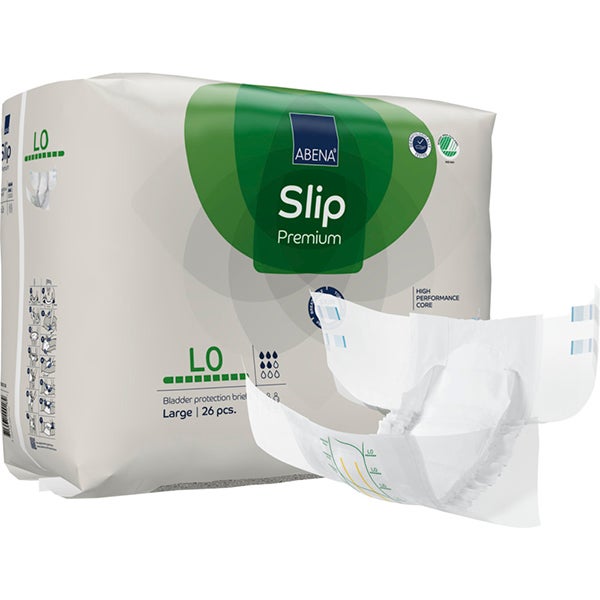 Produktbild - 59719 - Inkontinensskydd allt-i-ett absorberande med kardborre 751ml vuxen höft 100-150cm strl L