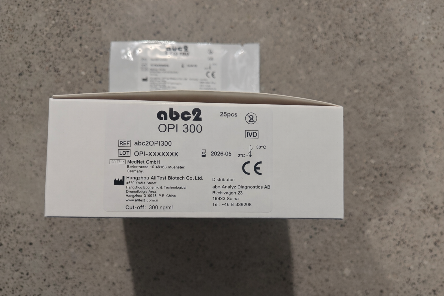 Produktbild - VF000184206 - Drogtest singelsticka för urin opiater 25-pack