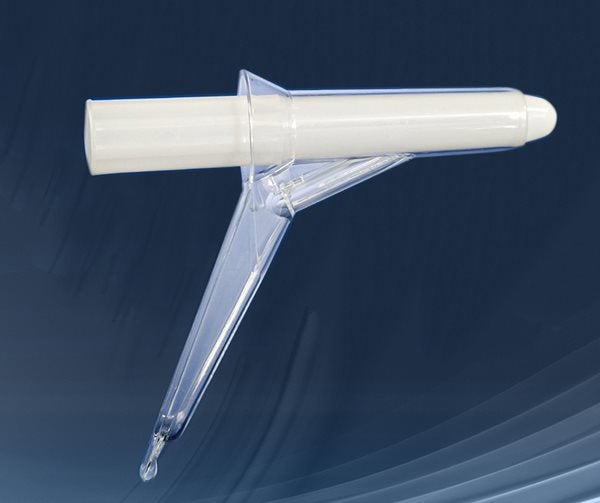 Produktbild - 46544 - Proktoskop transparent med handtag och hål för ljuskälla vuxen