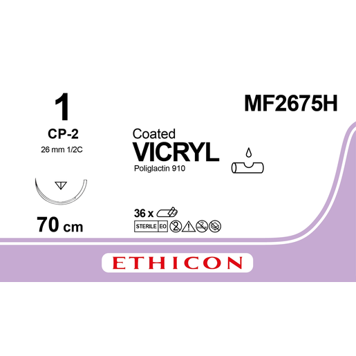 Produktbild - VF000148703 - VICRYL 1 CP-2 70CM UNDYED