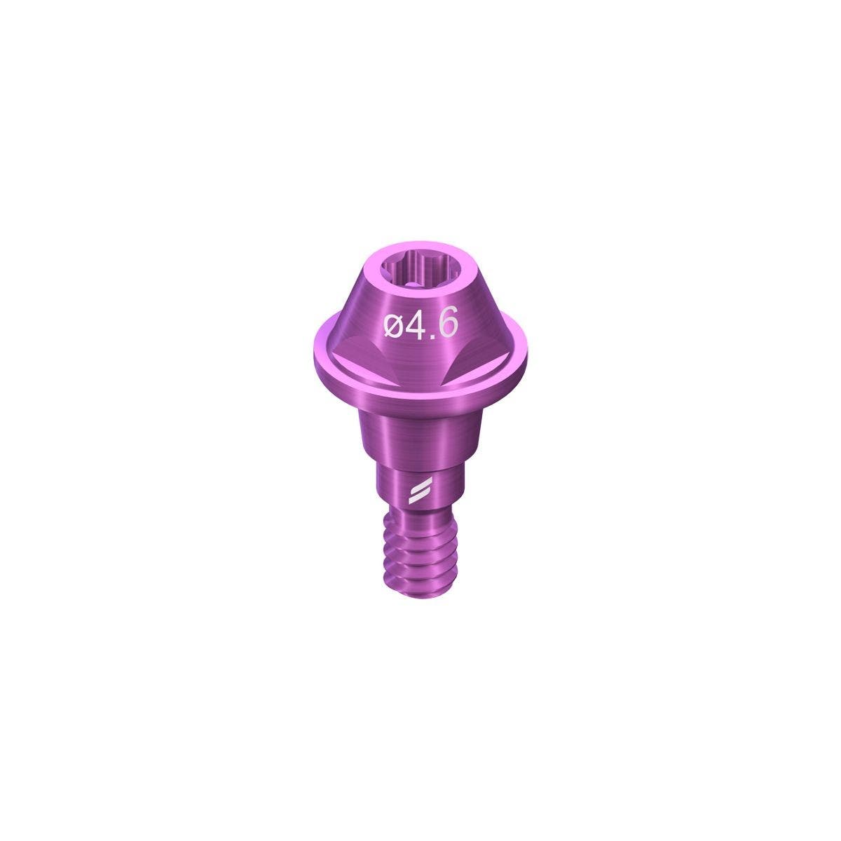 Produktbild 1 - 062.4722S - Skruvretinerad distans RB/WB TAN 4,6 gingivalhöjd 1,5 0°