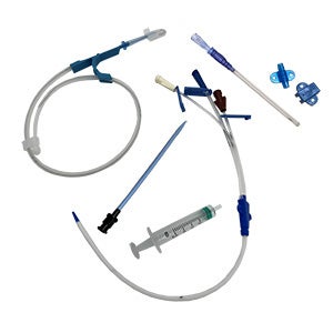 Produktbild - VF000166344 - CVK-set 3-lumen med avstängningsbricka 8,5Fr 14/16/16G 200mm