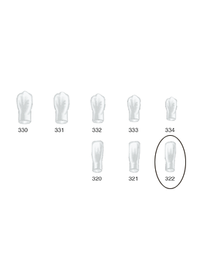 Produktbild - VF000175114 - Kronformar anterior nr 322 refill till pos 3 5-pack