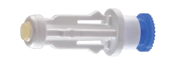 Produktbild - 65580 - Blandningsadapter sluten för injektion och infusion med luer-lock koppling för intravenös infart 26x17mm